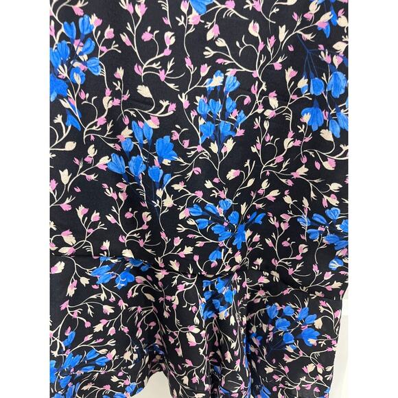 SALONI Tricia Off-the-Shoulder Silk Floral Ruffled Dress Sz 10 - Picture 6 of 9